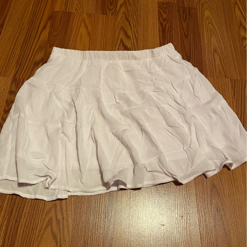 No Boundaries White Skater Skirt